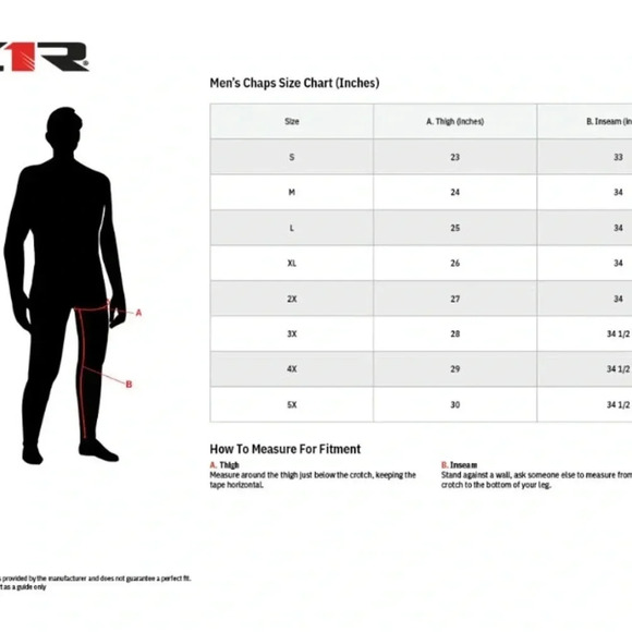 Z1R Sabot Leather Motorcycle Riding Chaps 3XL NWT - Picture 8 of 8